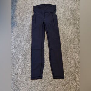 Lululemon Power Thru High Rise Leggings Black 25”